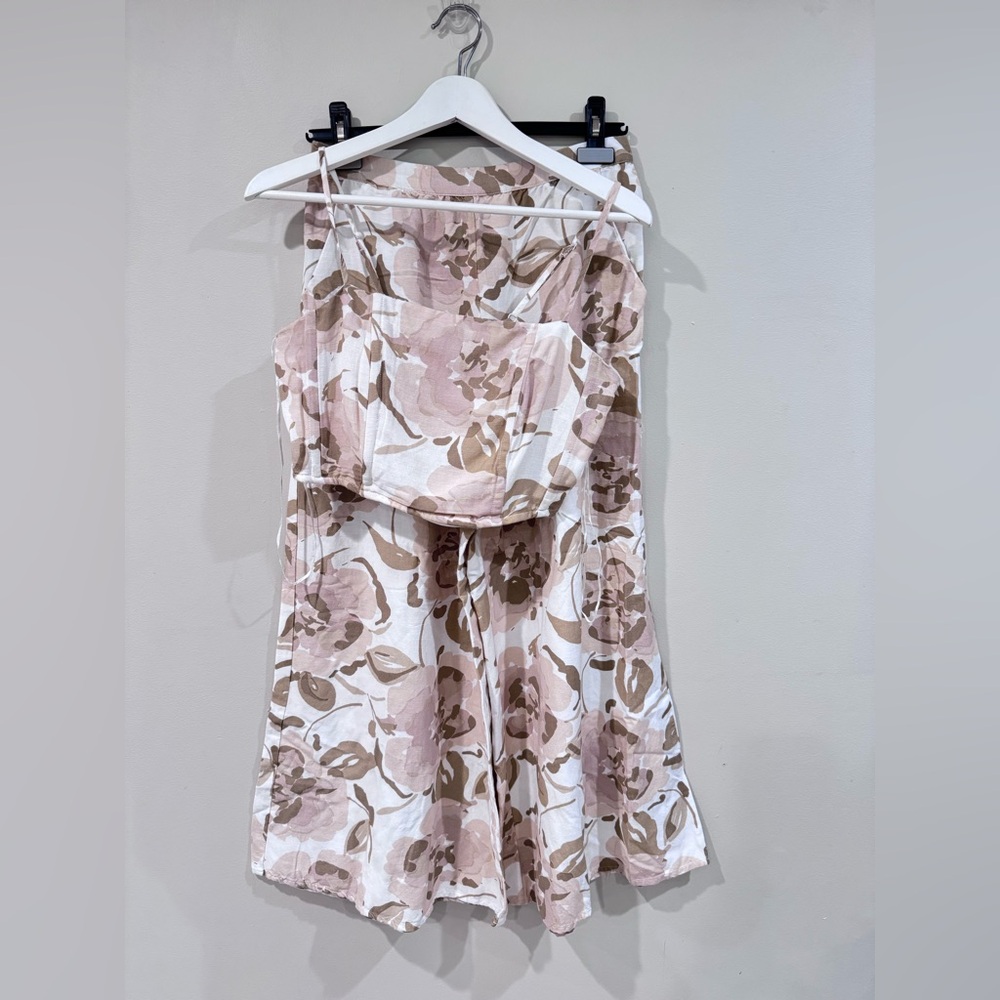 Midnight Sky Floral Two-Piece Set (Size L)